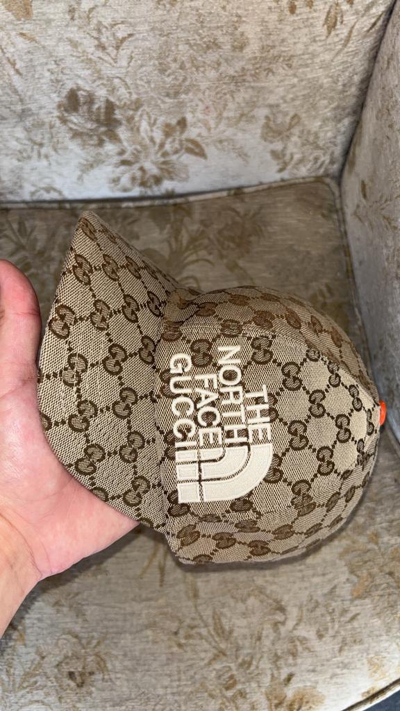 Limited edition gucci X TNF cap Origineel!, Kleding | Heren, Hoeden en Petten, Ophalen, Zo goed als nieuw