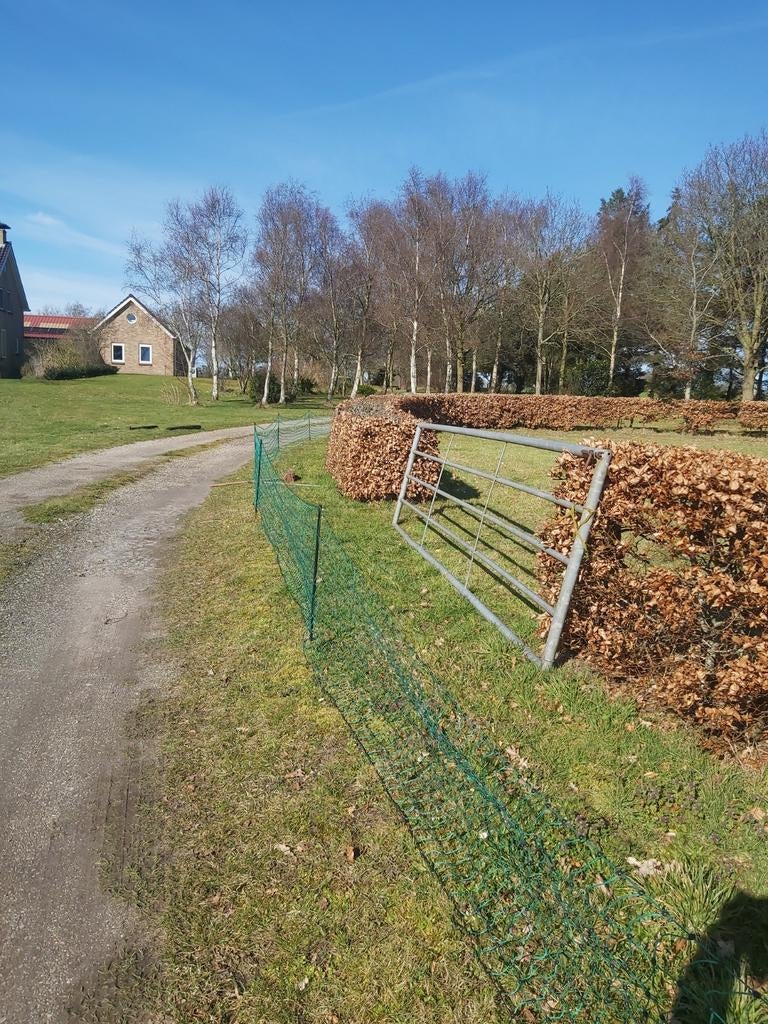 Schapennet schrikdraad incl palen