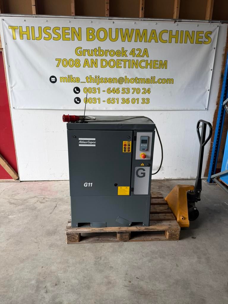 Te koop Atlas Copco G11, 100 liter of meer, Ophalen