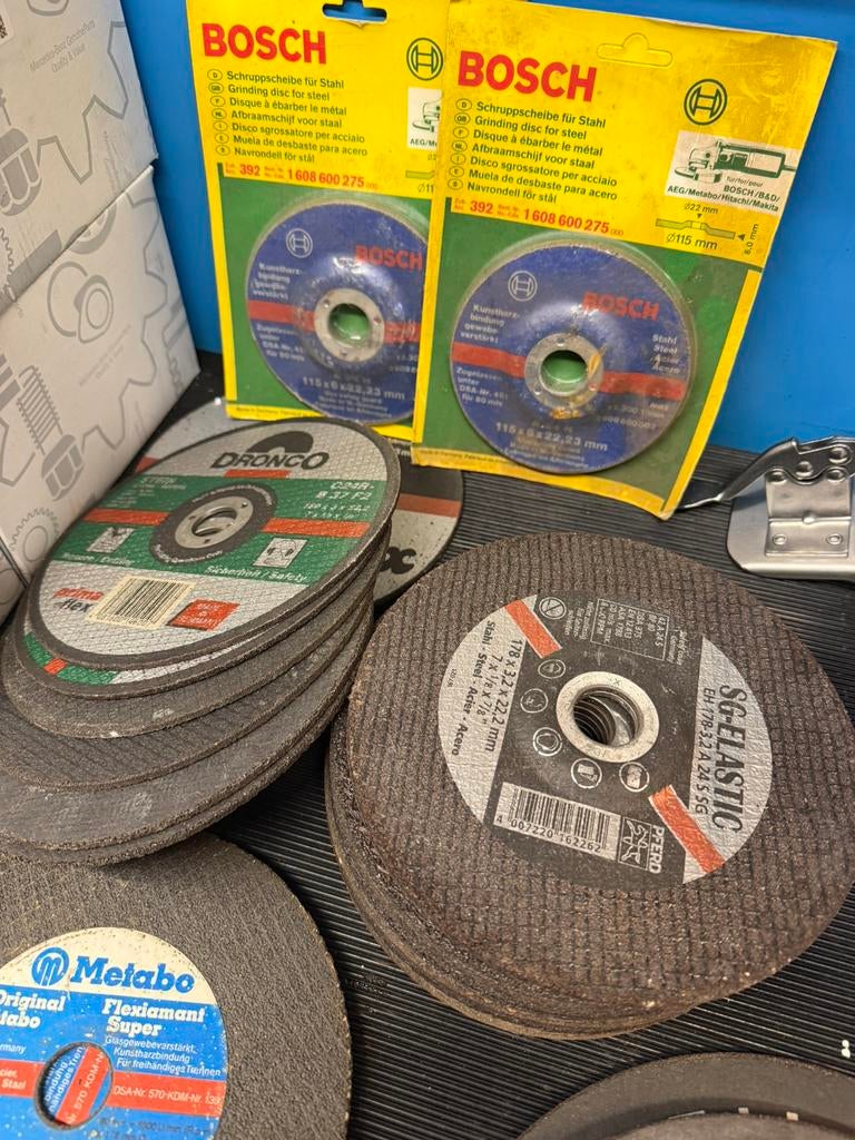 Partij slijp schijven afbraamschijven steen metaal flex, Ophalen of Verzenden, Nieuw, 1000 watt of meer, Overige typen