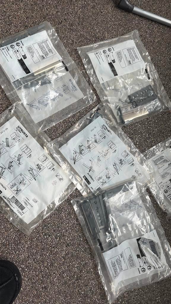 Utrusta druksysteem kliksysteem ikea, Ophalen of Verzenden, Zilver