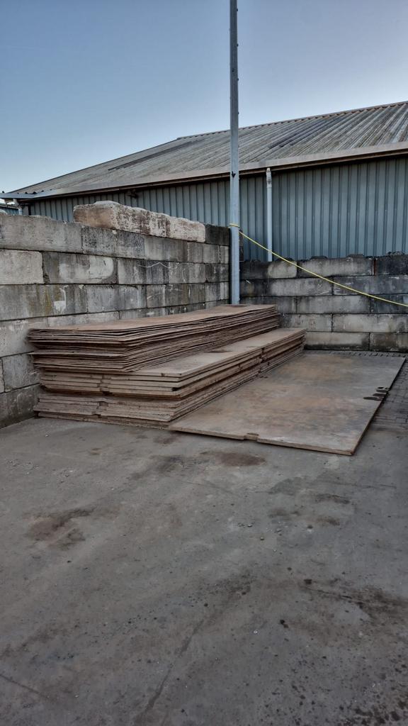 Partij stalen rijplaten, Doe-het-zelf en Verbouw, Metalen, Ophalen, Gebruikt, Nvt, Nvt