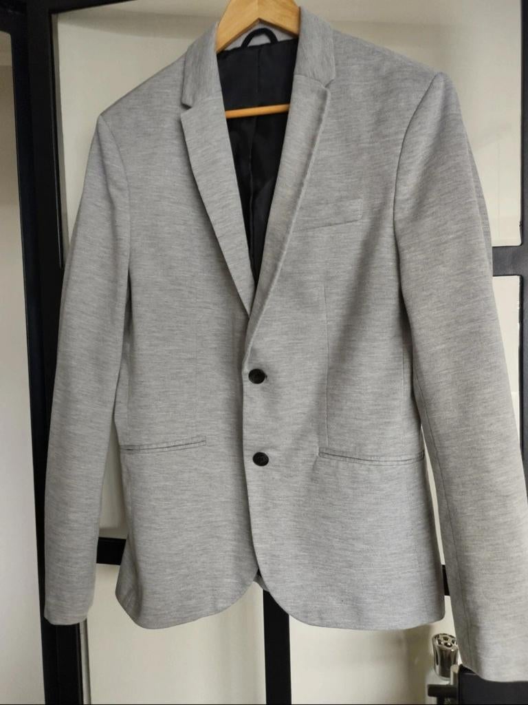 Super gaaf grijs colbert maat Large, Ophalen of Verzenden, Zo goed als nieuw, Maat 52/54 (L), Grijs