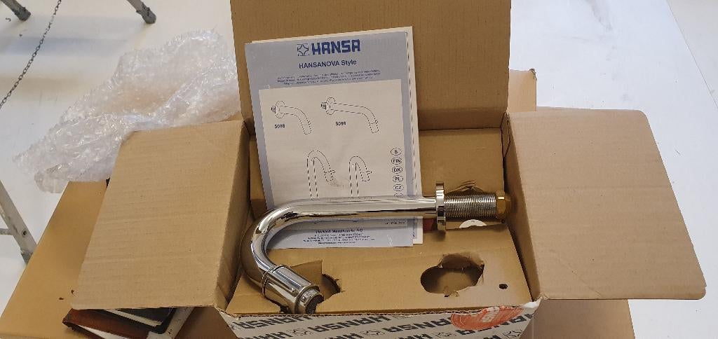 Wastafelkraan, Ophalen, Nieuw, Chroom, Kraan