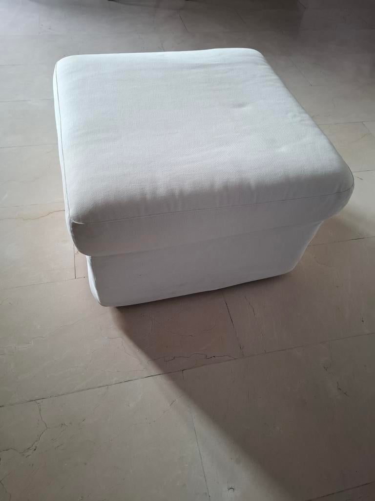 Ikea voetenbank met bergruimte, Ophalen, Stof, 50 tot 75 cm, Vierkant