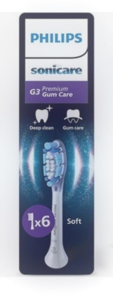 Philips Sonicare G3 Premium Gum Care Opzetborstels (6 stuks), Verzenden, Nieuw, Mondverzorging