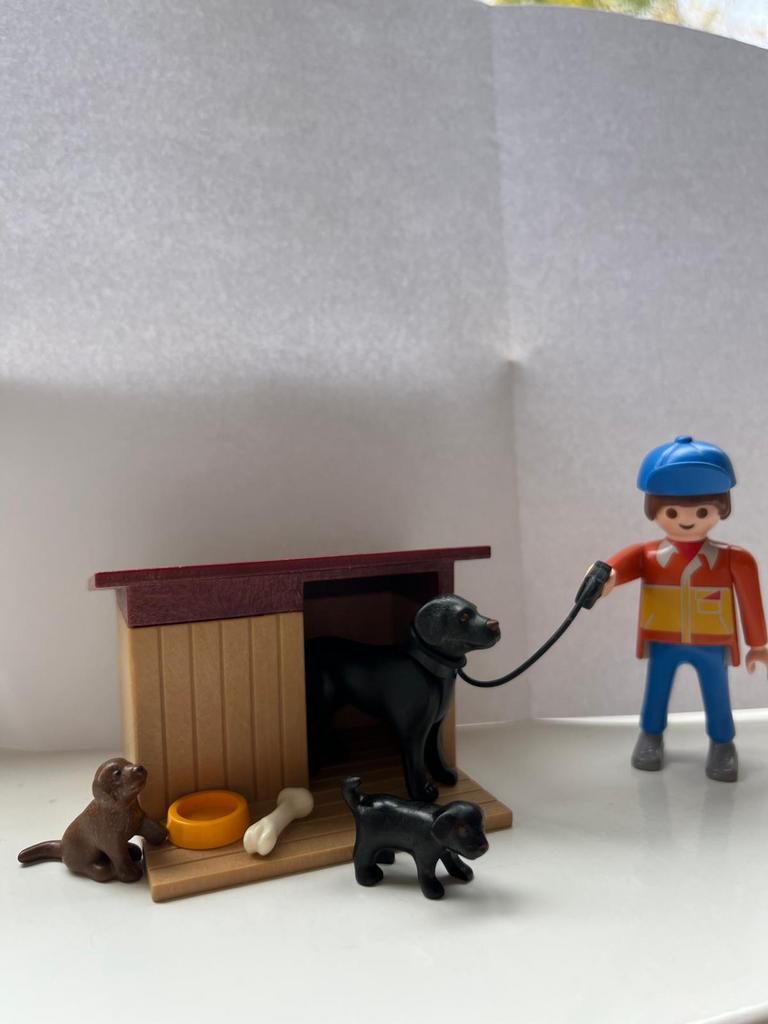 Playmobil Hond met puppy’s, Ophalen of Verzenden, Gebruikt, Complete set
