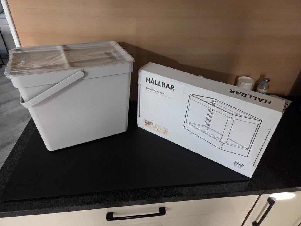Nieuwe ikea hallbar inbouw prullenbak voor keuken, Ophalen, Nieuw