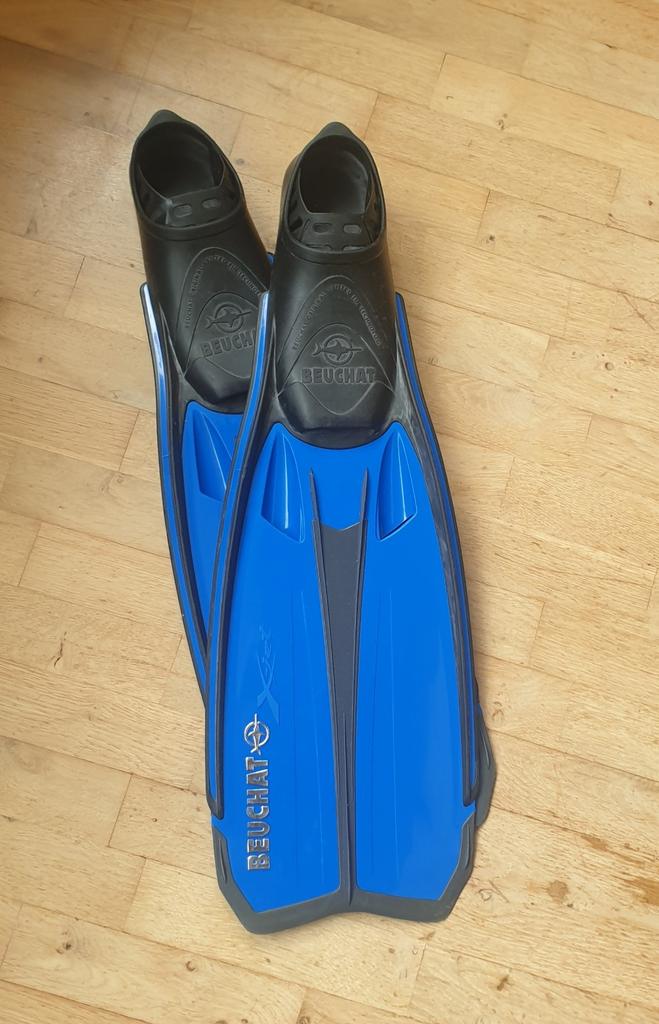 Beuchat x-jet duikfinnen blauw, Watersport en Boten, Duiken, Ophalen of Verzenden, Zwem- of Duikvliezen