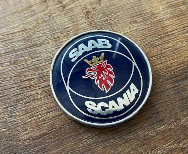 SAAB embleem 5cm, Ophalen of Verzenden, Gebruikt, Auto's