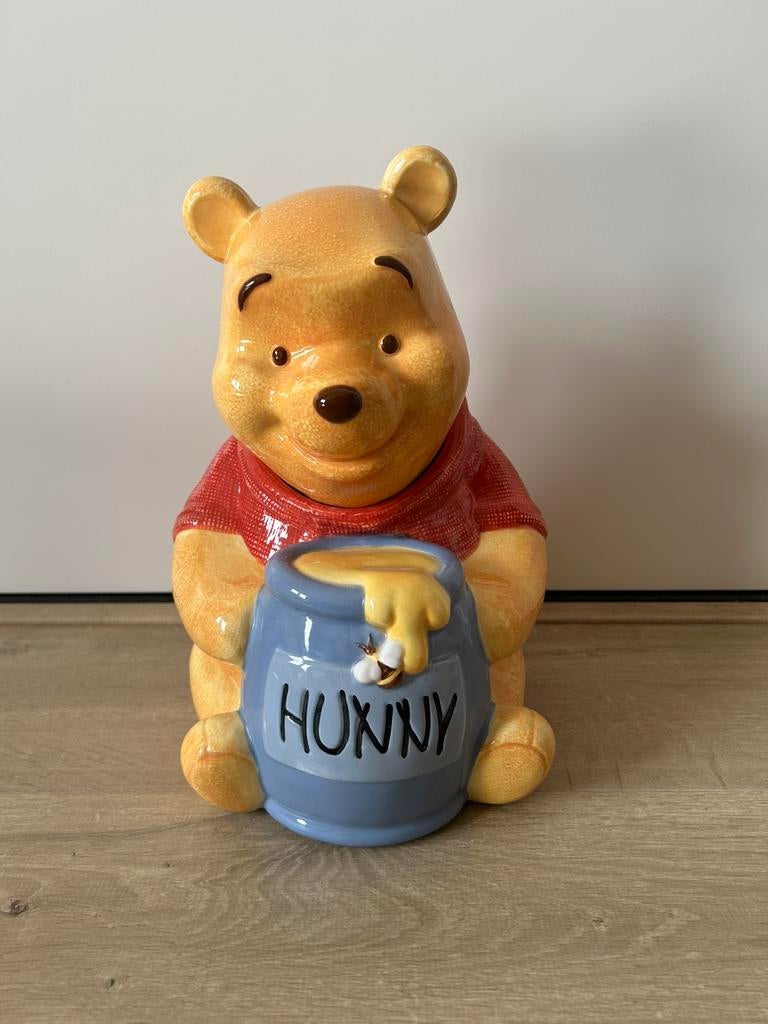Collectorsitem: Unieke koekjespot van Winnie the Pooh, Ophalen of Verzenden, Winnie de Poeh of vrienden, Zo goed als nieuw, Servies