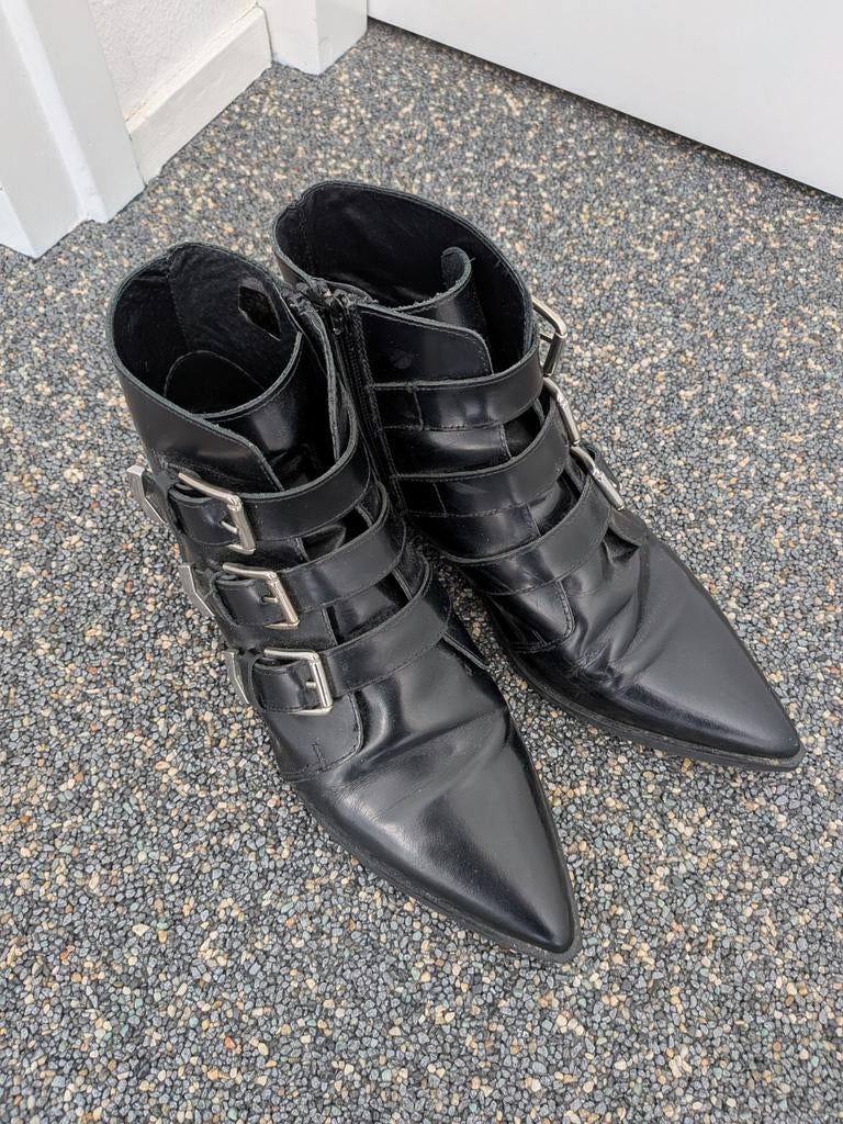 Supertrash Boots zwart leer 41, Kleding | Dames, Schoenen, Supertrash, Zwart, Lage of Enkellaarzen, Ophalen of Verzenden