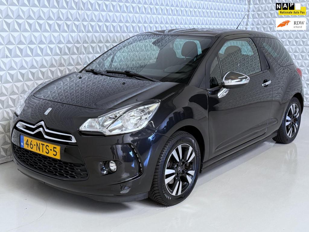 Citroen DS3 1.6 So Chic in Black CLIMA Cruise / 143.000km (2, Auto's, Citroën, Voorwielaandrijving, Euro 5, Stof, Zwart