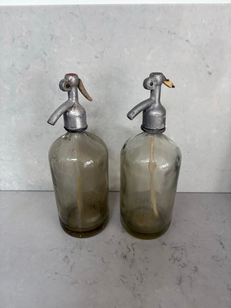 Set van twee brocante spuitflessen, Ophalen of Verzenden