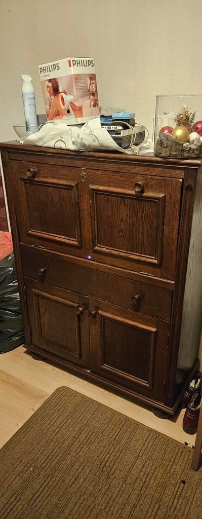 Antieke houten kast - 30x150x90 cm (diep, hoog, breed), Ophalen of Verzenden