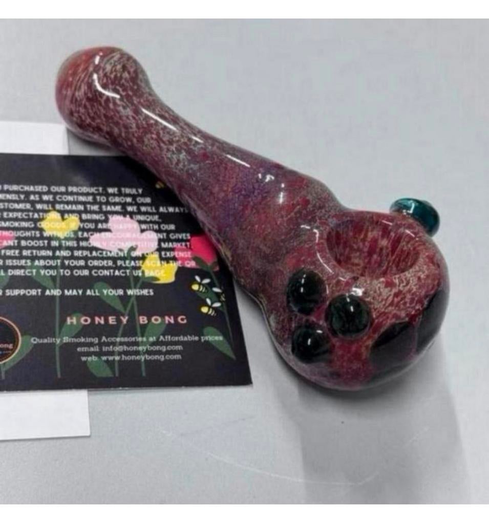 Honey Bong sherlock glazen pijp waterpijp glas handgeblazen, Nieuw, Ophalen of Verzenden, H, (Water)pijp