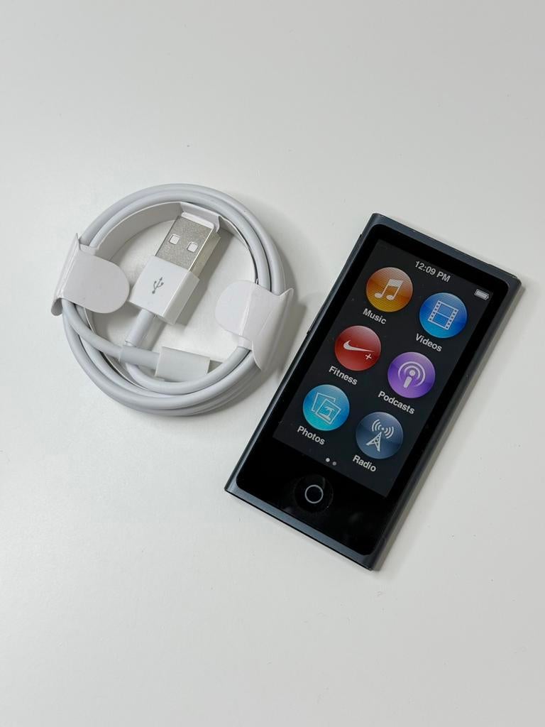 Apple iPod nano 7 Space Black 16GB, Met radio, Zwart, Ophalen of Verzenden, Zo goed als nieuw