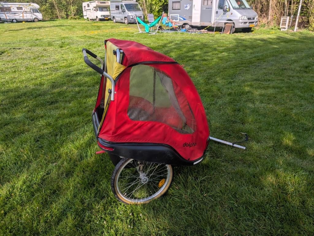 Winther Dolphin XL fietskar / kinderkar, Fietsen en Brommers, Fietsaccessoires | Aanhangers en Karren, Ophalen, Gebruikt, Winther