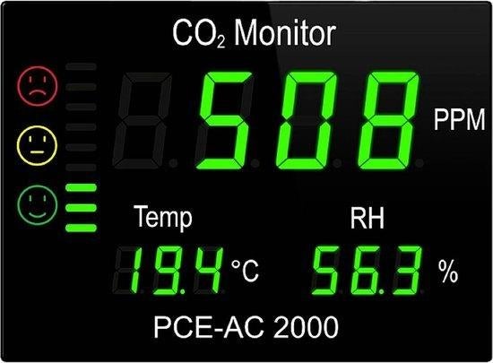 PCE INSTRUMENTS CO2 METER LUCHTKWALITEIT VAN 454 VOOR 200.--, ., Multimeter, Nieuw, Ophalen of Verzenden