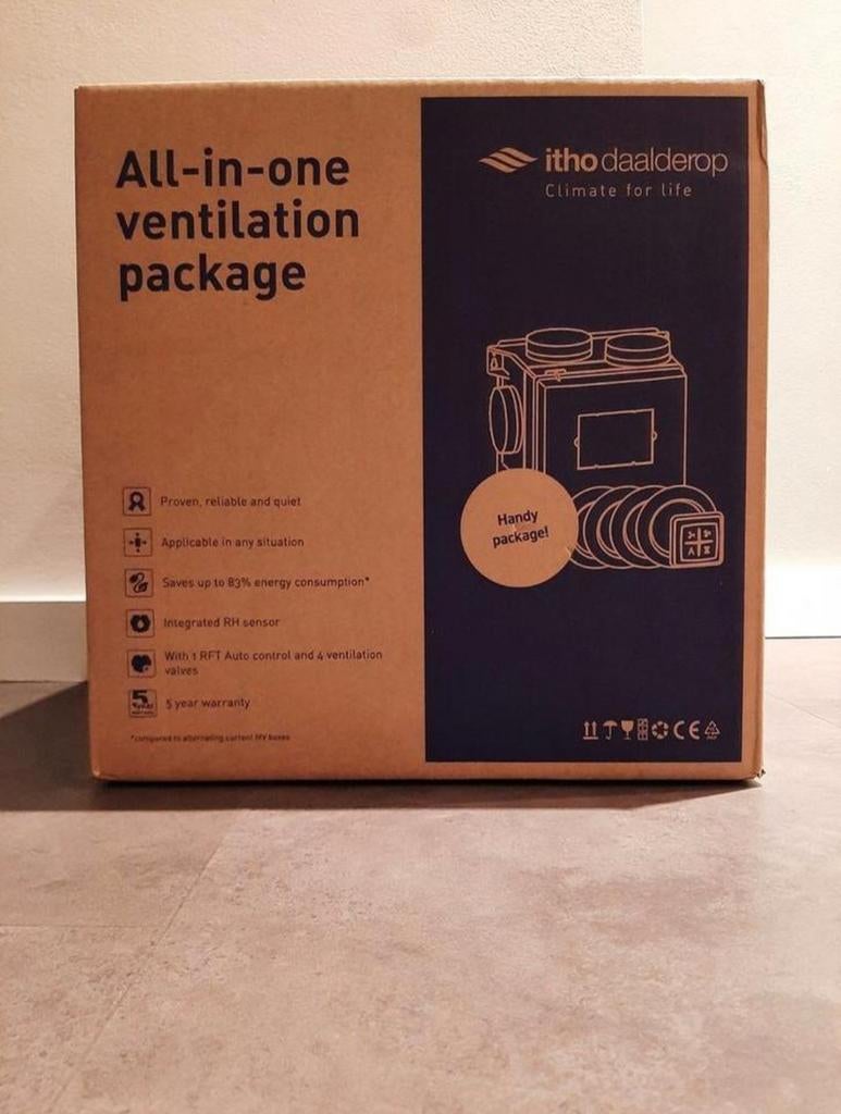 Itho Daalderop alles-in-1 ventilatie pakket., Ophalen of Verzenden