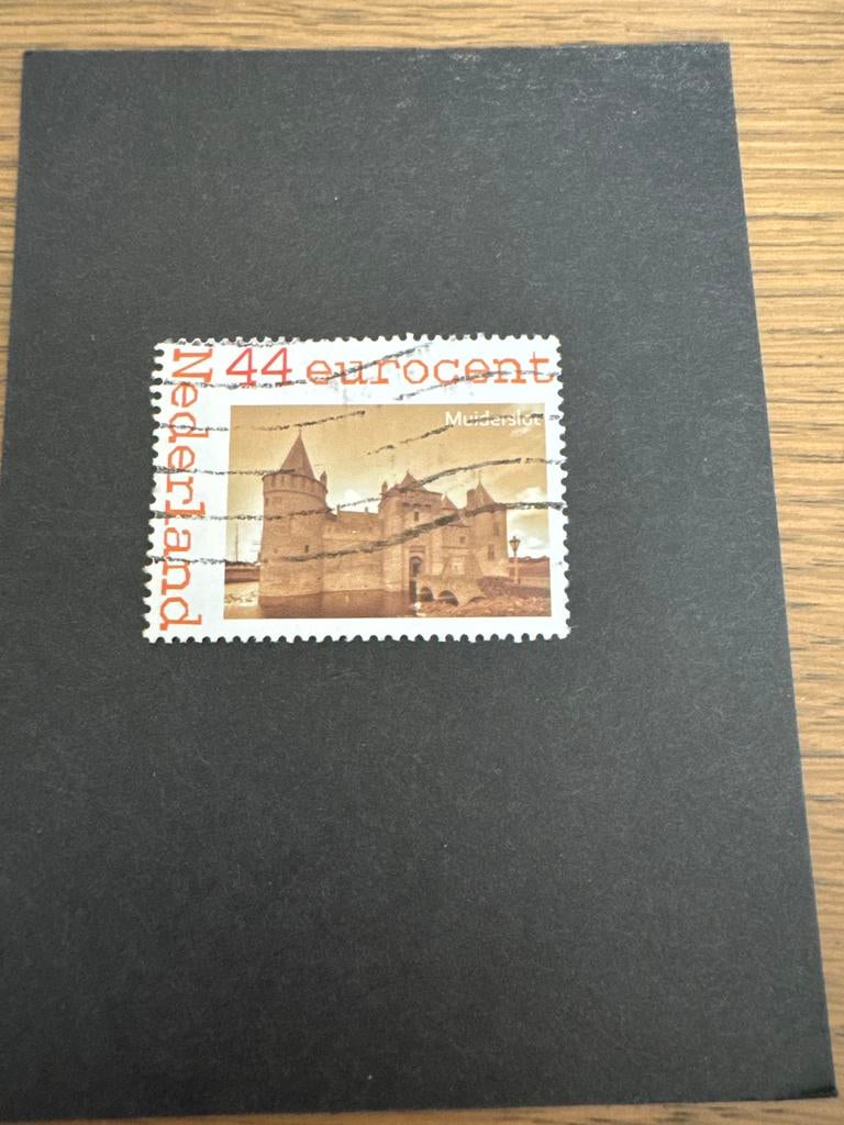 Persoonlijke postzegel 44 eurocent Muiderslot, Postzegels en Munten, Postzegels | Nederland, Ophalen of Verzenden, Na 1940, Gestempeld