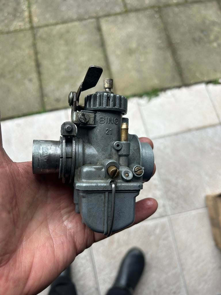 Bing 21mm carburateur origineel compleet perfect, Ophalen of Verzenden, Zo goed als nieuw, Carburateur
