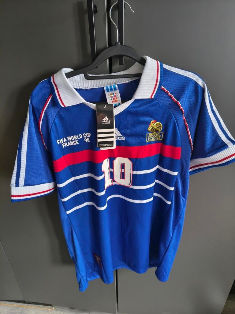 Vintage Frankrijk Zidane voetbalshirt maat L - nieuw, Verzamelen, Sportartikelen en Voetbal, Ophalen of Verzenden, Nieuw, Buitenlandse clubs