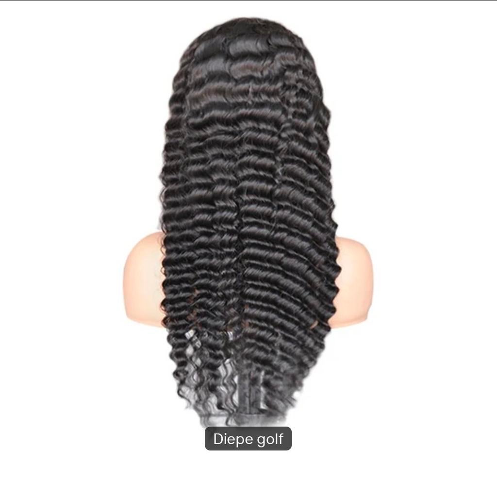 18 inch deepwave pruik/ wig 100% menselijke haar, Ophalen of Verzenden, Nieuw, Pruik of Haarverlenging