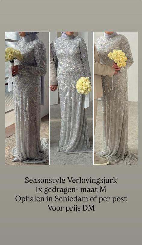 Verlovingsjurk Seasonstyle, Ophalen of Verzenden, Zo goed als nieuw, Trouwjurk