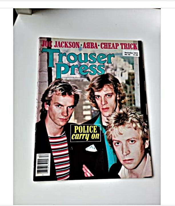trouser press nr.45 uit 1979/cover The Police, Ophalen of Verzenden, Zo goed als nieuw, Muziek, Film of Tv