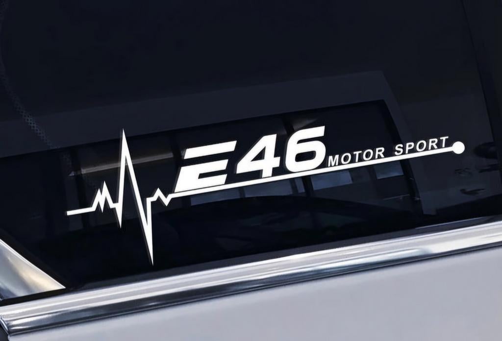 BMW E46 raam stickers 2 stuks - nieuw, Ophalen of Verzenden