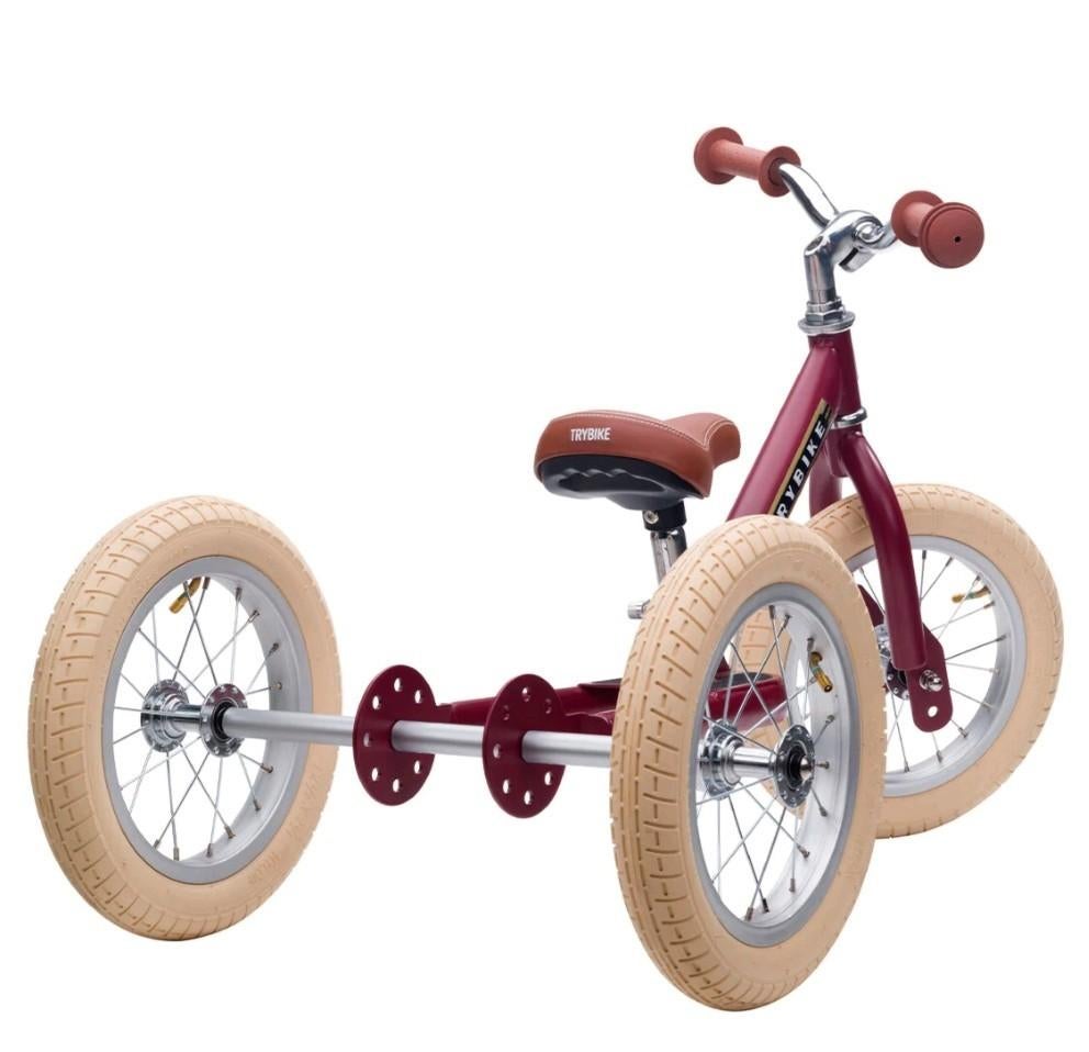 TRYBIKE 2-in-1 driewieler/ loopfiets - ROOD, Eén persoon, Cadeaubon