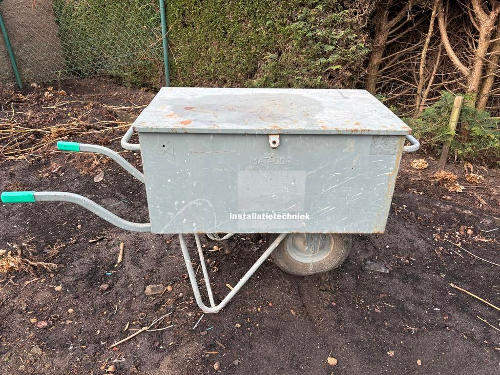 Matador Kruiwagen met Gereedschapskist, Tuin en Terras, Ophalen, Gebruikt, Handmatig, Eenwielig