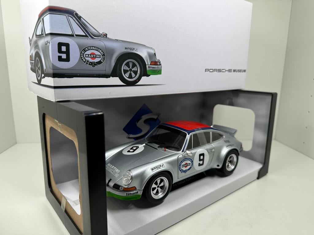 PORSCHE 911 RSR MARTINI #9 TARGA FLORIO 1973 1:18 SOLIDO, Ophalen of Verzenden, Nieuw, Auto, Solido