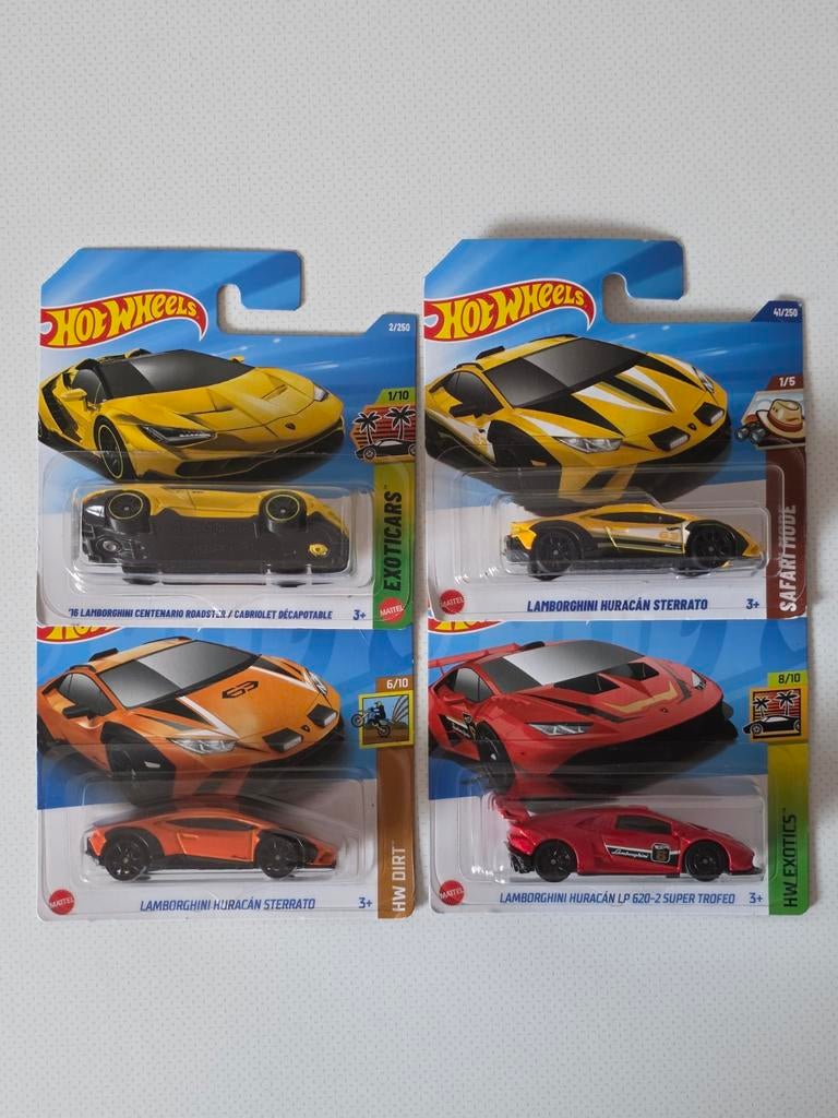 Hot Wheels Lamborghini Collectie - 4 Modellen, Ophalen of Verzenden, Nieuw, Auto