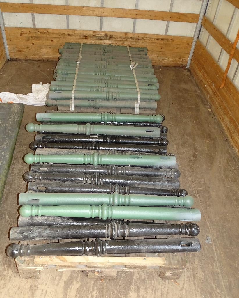 partij gietijzeren paaltjes, Ophalen