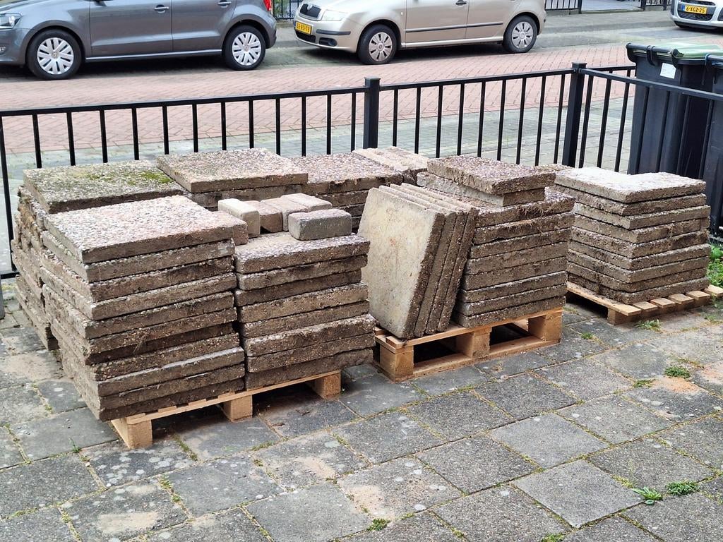 Tuintegels gratis af te halen, Ophalen, Gebruikt, Overige materialen