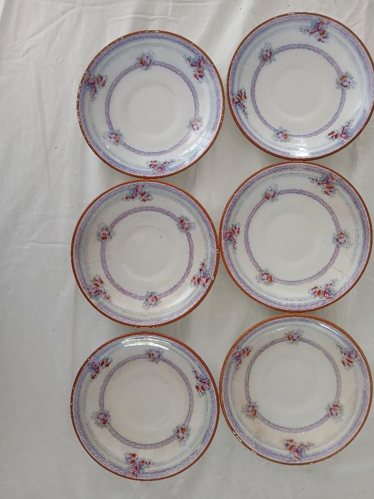 gebaksbordjes Petus Regout Mille fleurs, Ophalen of Verzenden