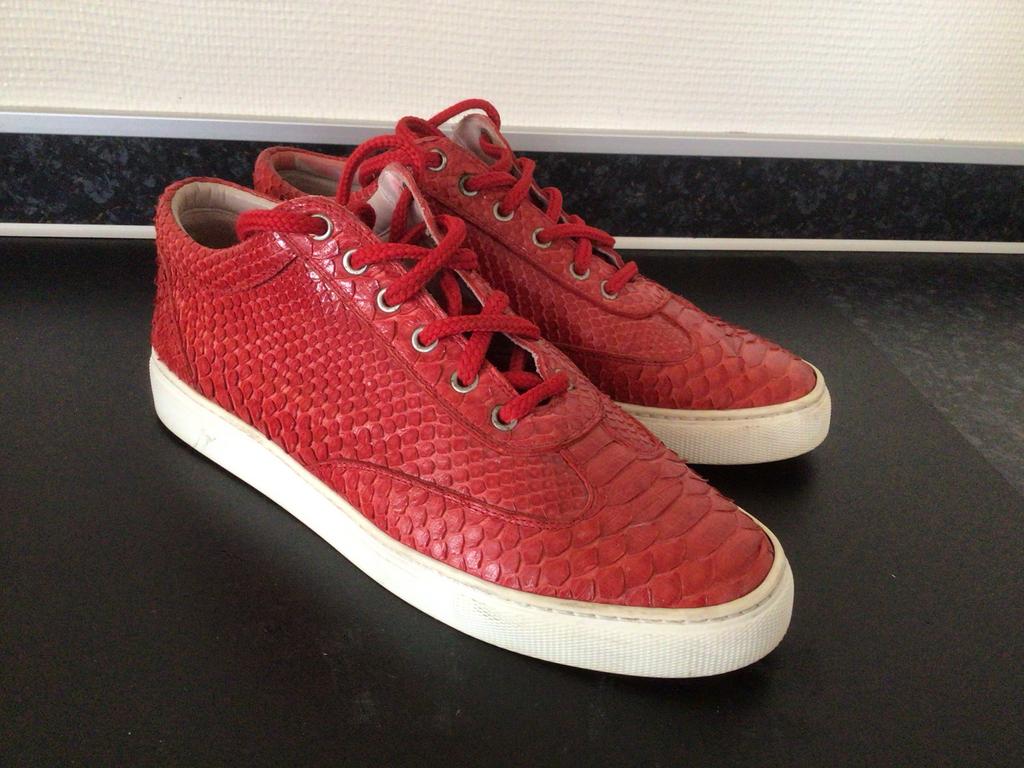 RICCAMENTE MILANO PYTHON LEREN SCHOENEN, Ophalen of Verzenden, Gedragen, Overige kleuren, Sneakers of Gympen