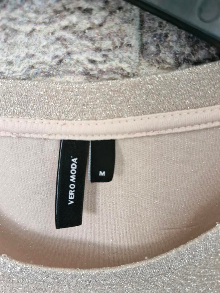 Glitter tshirt Maat m, Maat 38/40 (M), Vero Moda, Zwart, Onbekend