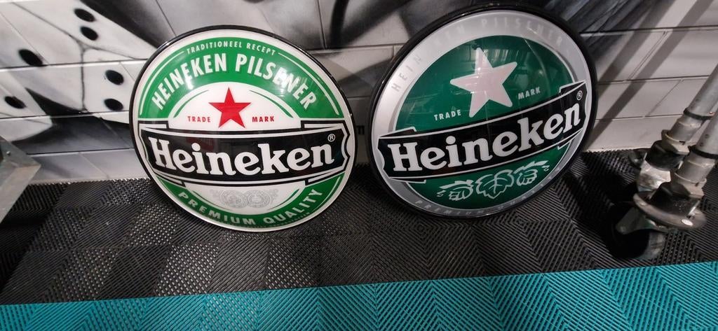 Heineken lichtschalen, Verzamelen, Biermerken, Ophalen, Heineken