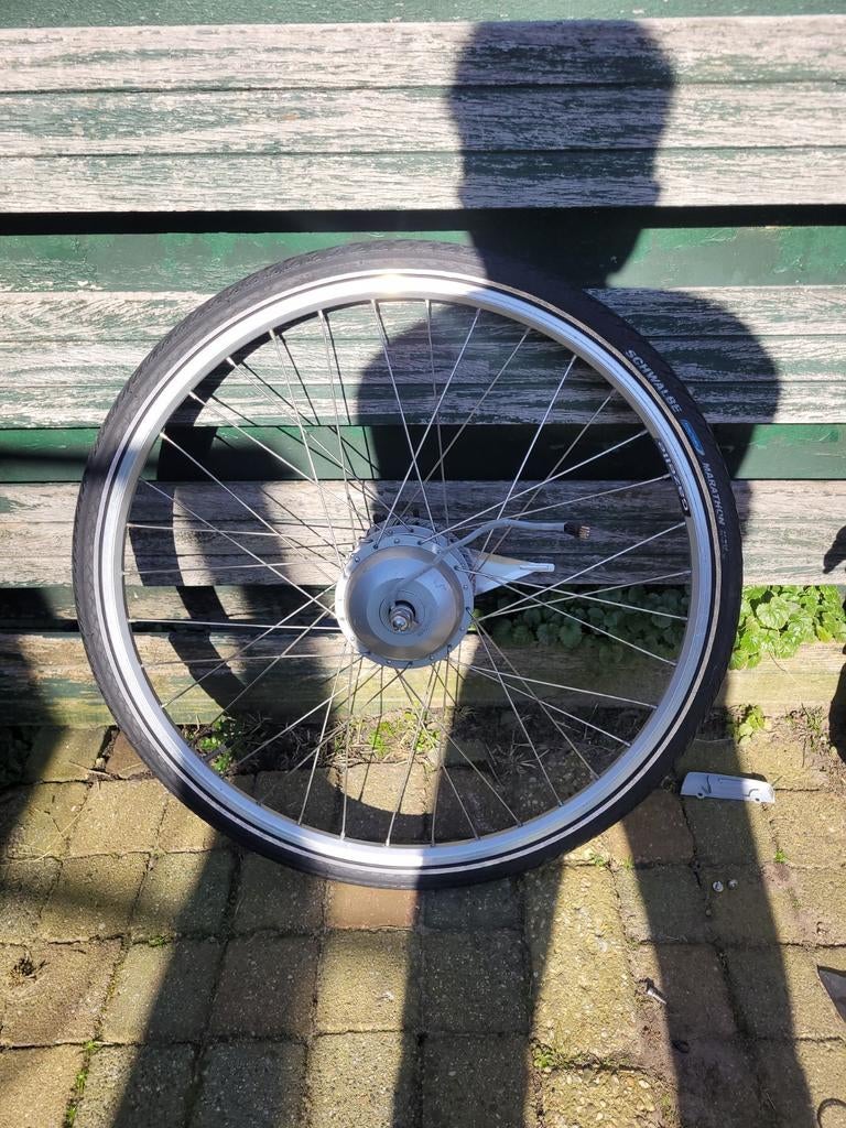 Gazelle innergy voorwiel met motor, Fietsen en Brommers, Fietsonderdelen, Ophalen, Gebruikt, Algemeen, Wiel
