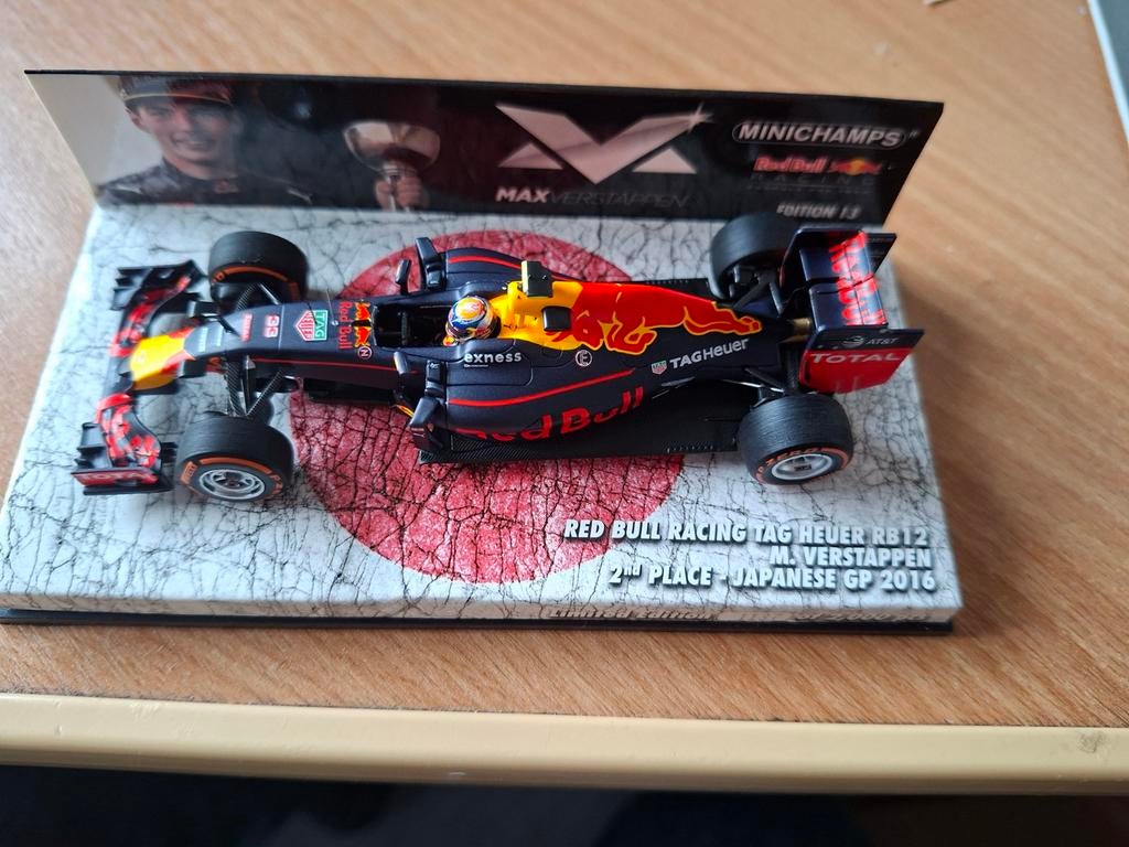 Max Verstappen F1 Red Bull RB12 Japanse GP 2016 model, Ophalen of Verzenden
