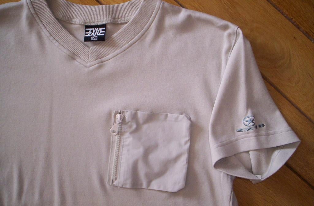 EX10 EXLO t-shirt zand maat 152, Exlo, Ophalen of Verzenden, Zo goed als nieuw, Shirt of Longsleeve