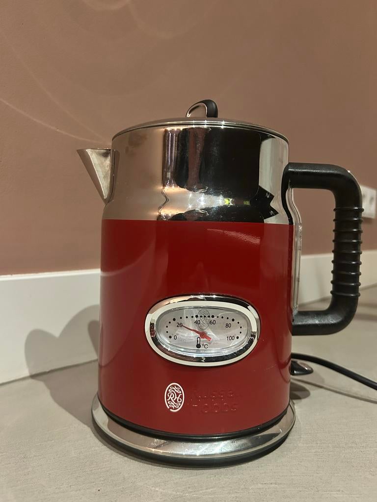 Russell Hobbs retro waterkoker, 1 tot 2 liter, Ophalen of Verzenden, Gebruikt