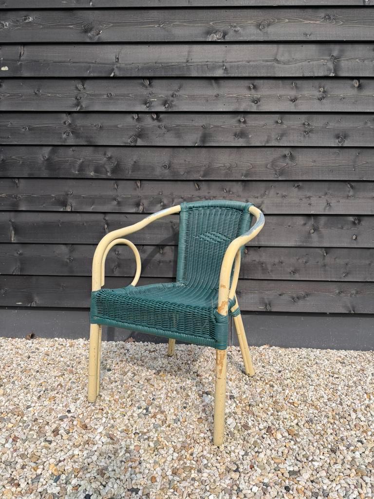 Partij Terrasstoelen, Horeca, Vintage 100 stuks, Ophalen, Gebruikt, Aluminium