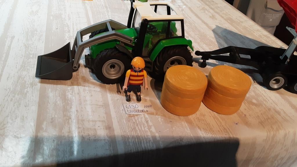 6130 traktor met aanhanger, Ophalen of Verzenden, Zo goed als nieuw, Complete set