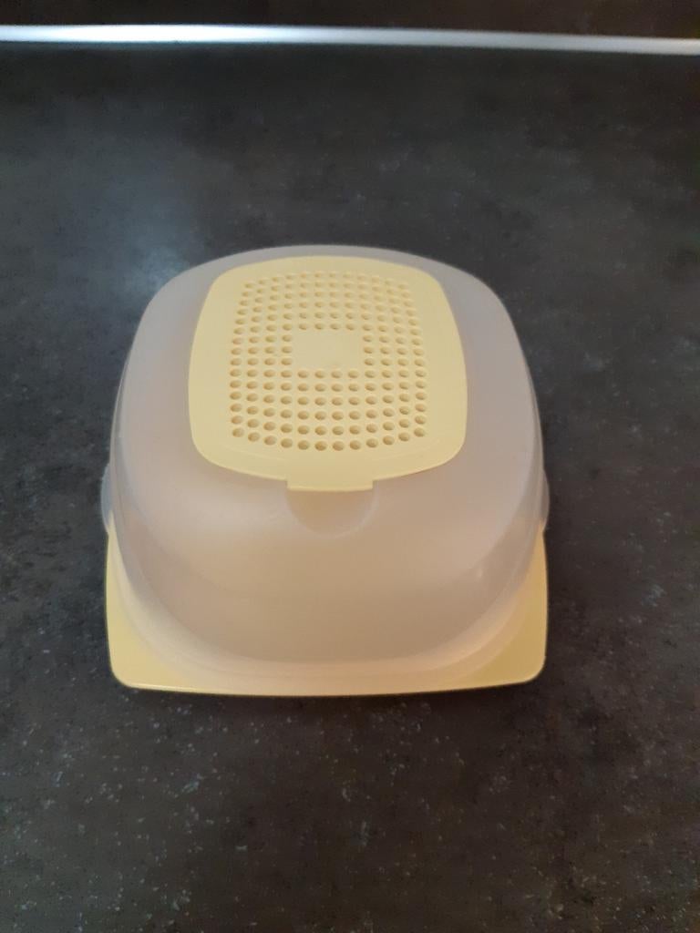 Tupperware cheese smart / kaas doos klein geel, Ophalen of Verzenden, Geel
