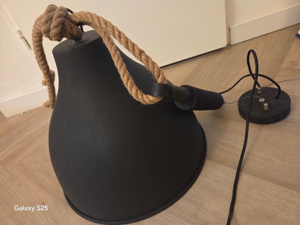 Hang/plafond lampen industriele, Huis en Inrichting, Lampen | Hanglampen, Zo goed als nieuw, Minder dan 50 cm, Metaal, Ophalen