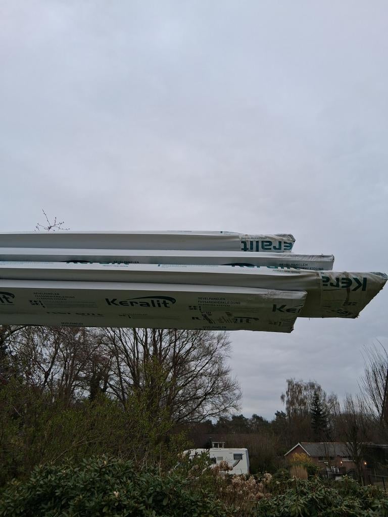 Natuur eiken keralit 190mm 8 lengtes nieuw, Minder dan 25 mm, Nieuw, Ophalen of Verzenden, Plank